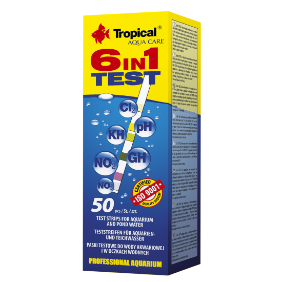TEST STRIPS 6 in 1 Tropical Fish
