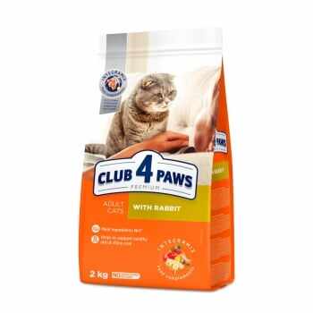 CLUB 4 PAWS Premium, Iepure, hrană uscată pisici, 2kg