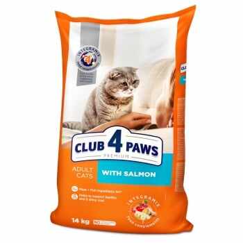 CLUB 4 PAWS Premium, Somon, hrană uscată pisici, 14kg