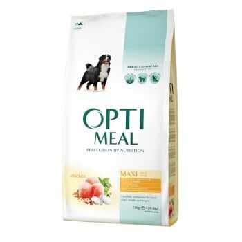 OPTIMEAL Adult L-XL, Pui, hrană uscată câini, 12kg