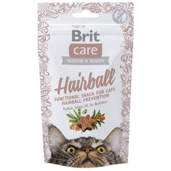 Recompense pentru pisici Brit Care Snack Hairball 50g