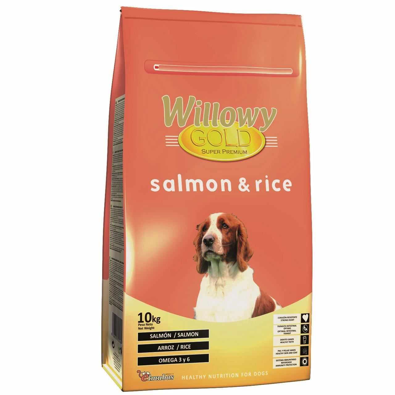 Hrana Uscata Super Premium Caini Willowy Gold Dog Salmon & Rice, 10 kg
