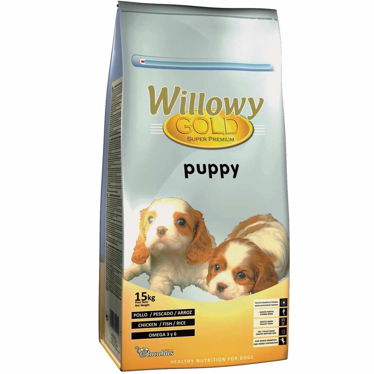 Hrana Uscata Super Premium Caini Willowy Gold Puppy, 15 kg