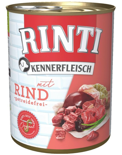 RINTI Kennerfleisch Beef hrana caini, cu vita 12 x 400 g