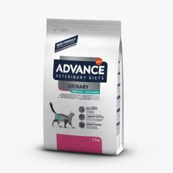 ADVANCE Veterinary Diets Urinary Sterilised Low Calorie, dietă veterinară pisici sterilizate, hrană uscată, sistem urinar, metabolism (obezitate & diabet), 7.5kg