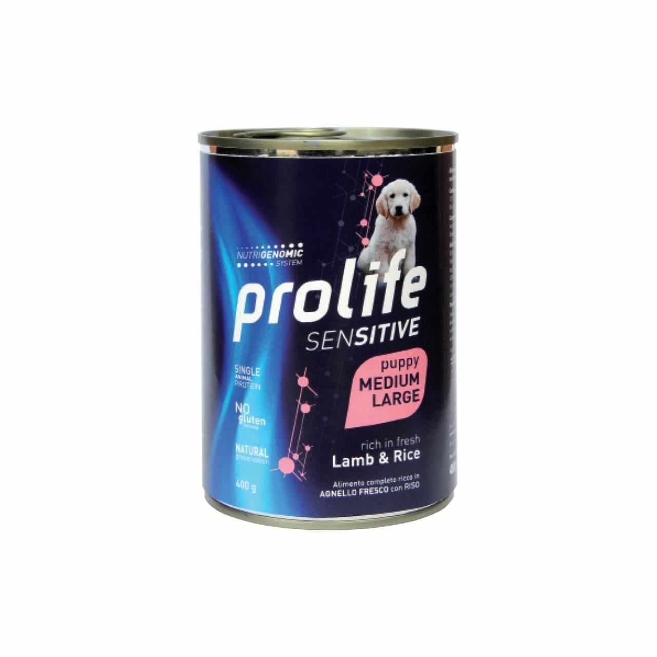 Hrana Umeda Caini Premium Prolife Puppy Medium/ Large Sensitive Miel & Orez, 400 g