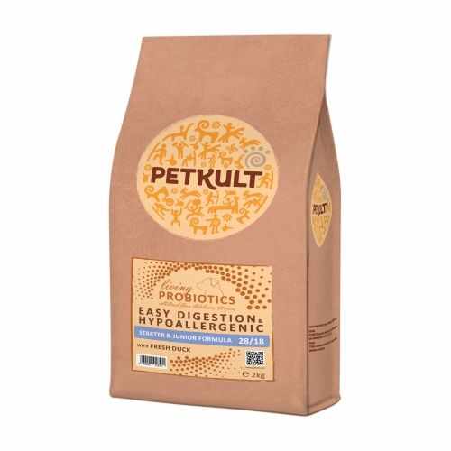 Petkult Dog Probiotics Starter and Junior Formula Duck & Rice, 2 kg