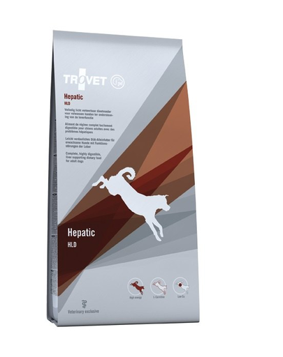 TROVET Hepatic HLD hrana dietetica pentru caini 12,5 kg
