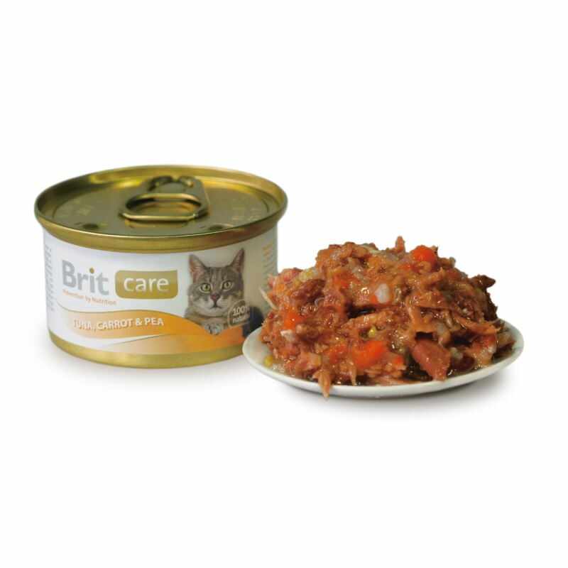 Brit Care Cat Tuna Carrot And Pea Conserva 80 Gr