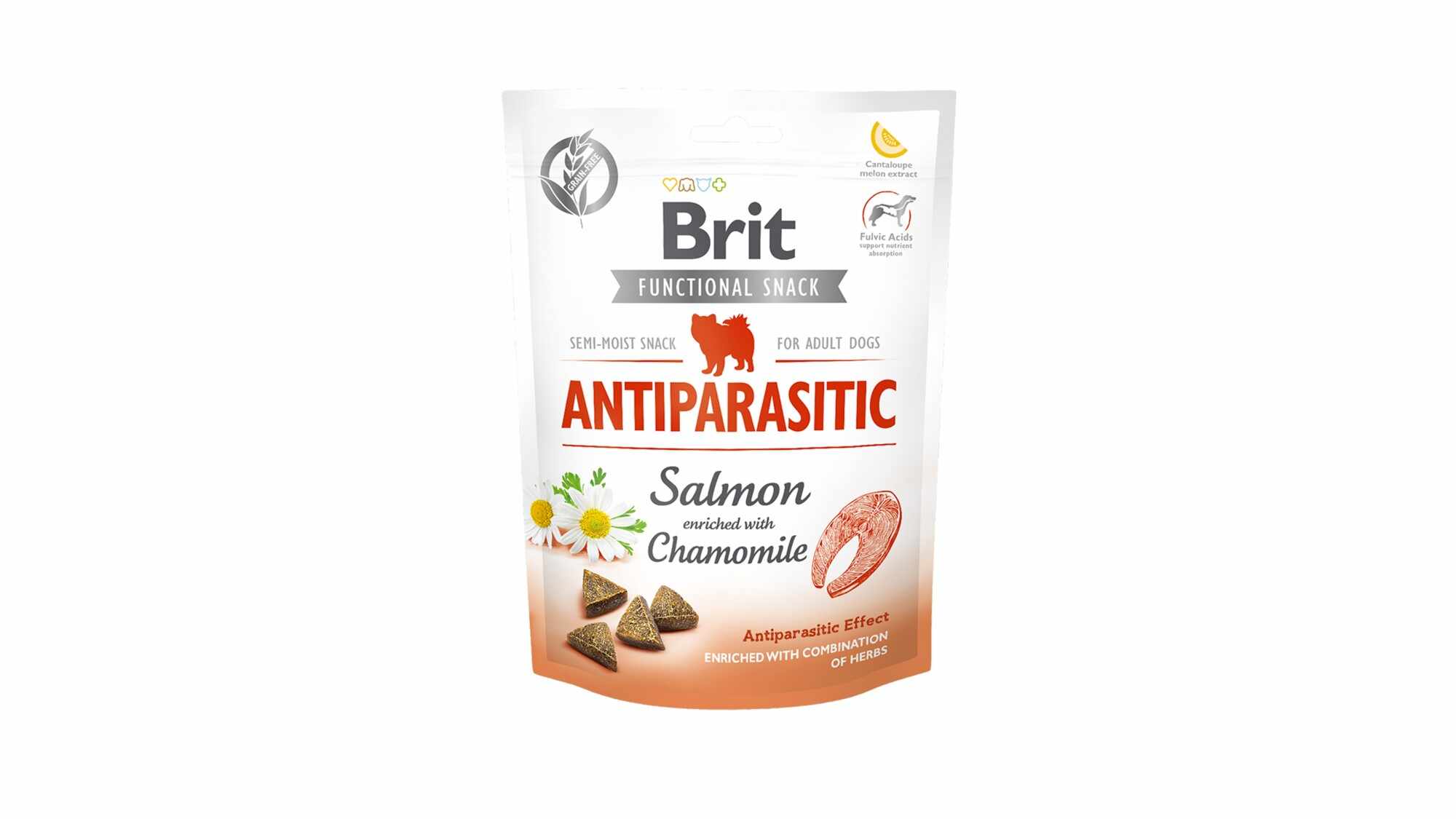 Brit Care Dog Snack Antiparasitic cu Somon 150 gr