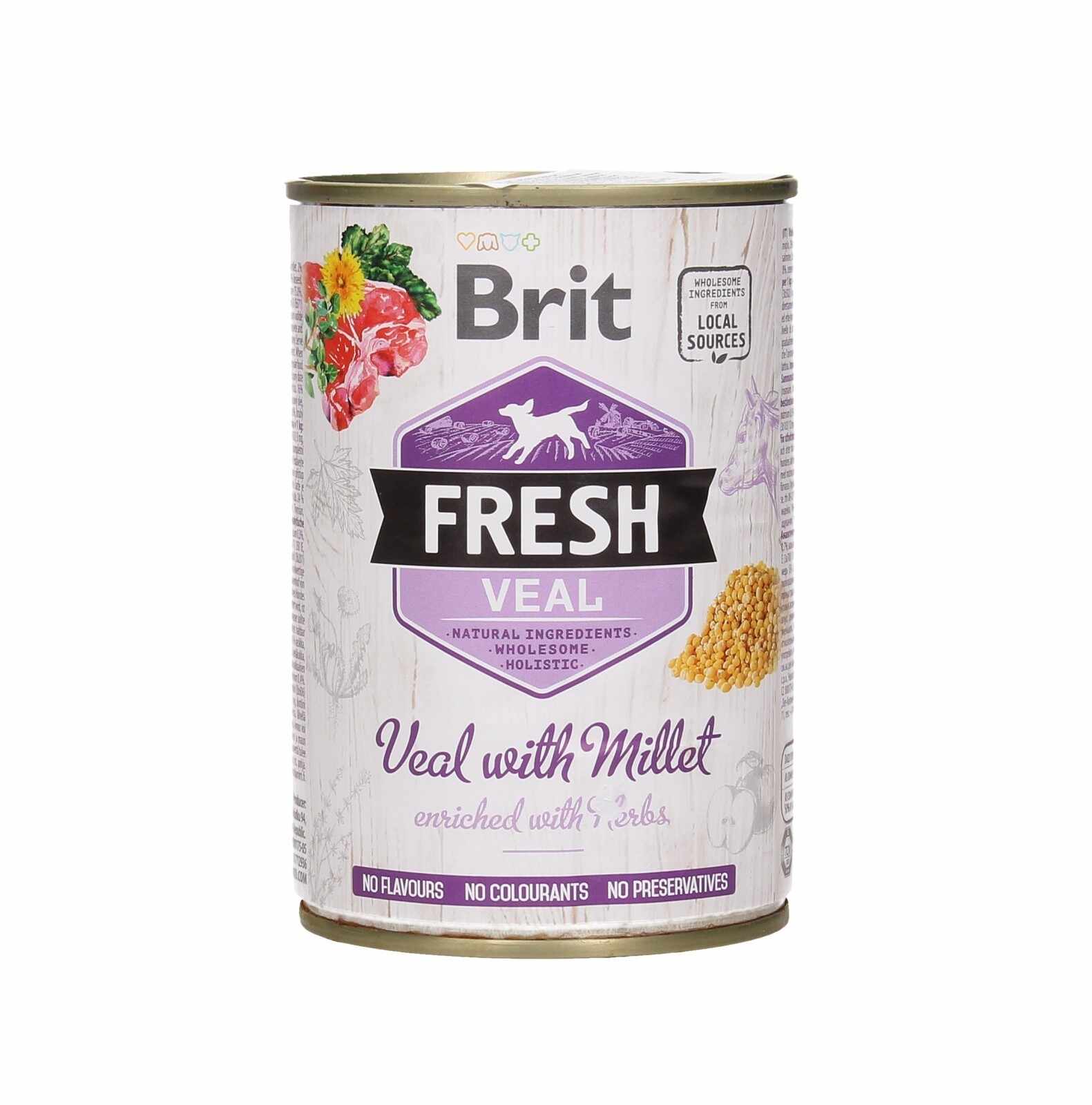 Brit Fresh Vitel Cu Mei 400 Gr