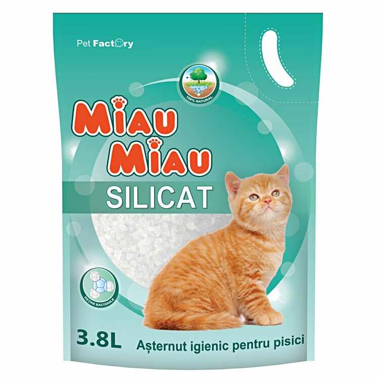 Nisip Silicat Pentru Pisici Miau Miau 3.8 L