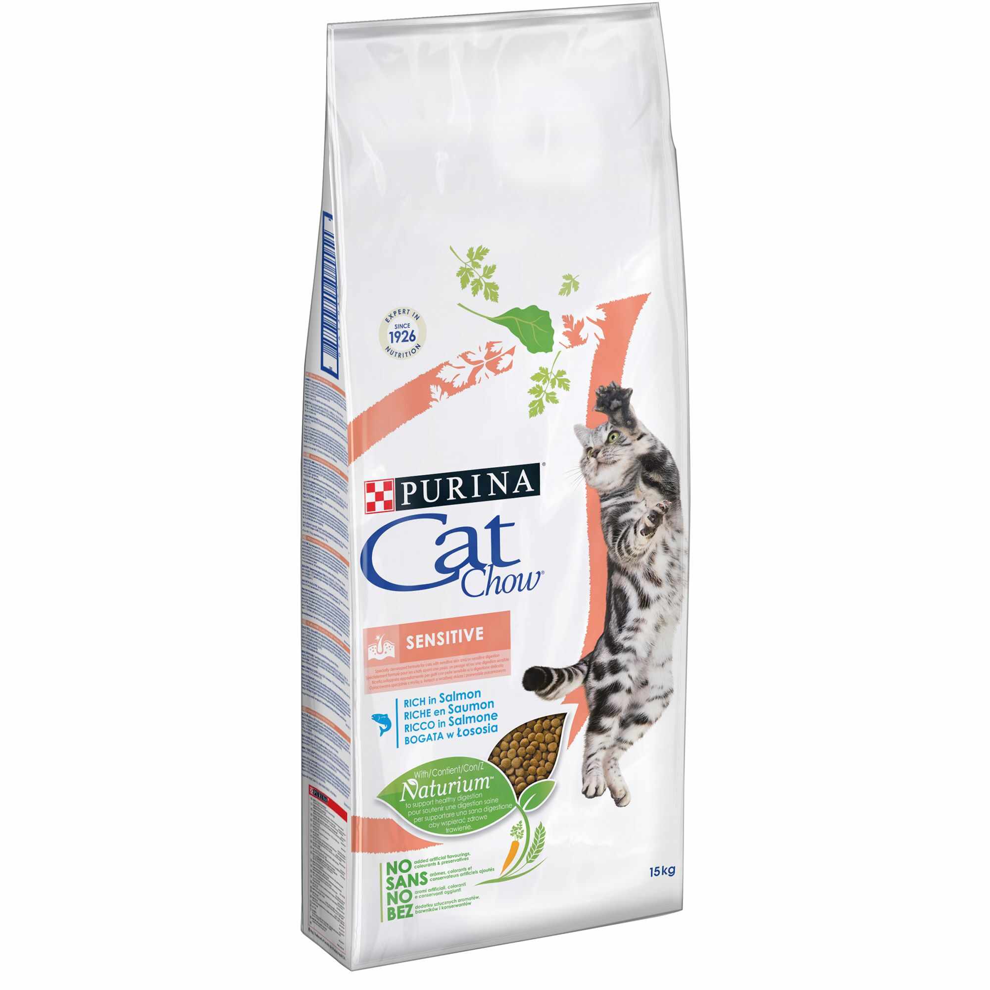 Purina Cat Chow Sensitive Cu Somon 1.5 Kg