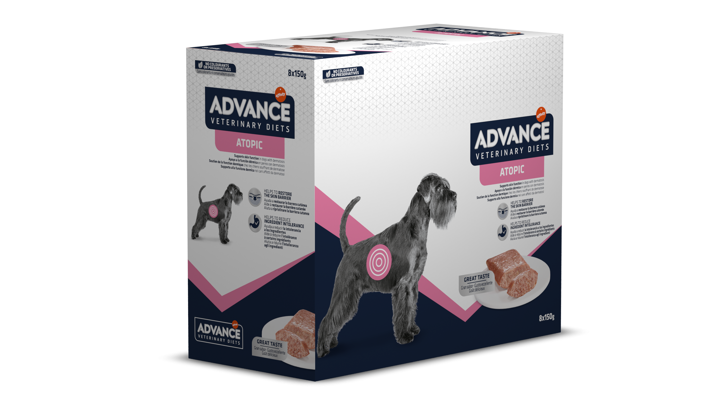 Advance Diets Dog Atopic Derma Care, 8x150 g