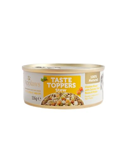 APPLAWS Taste Toppers Stew conserva caini, pui si morcov 12x156 g
