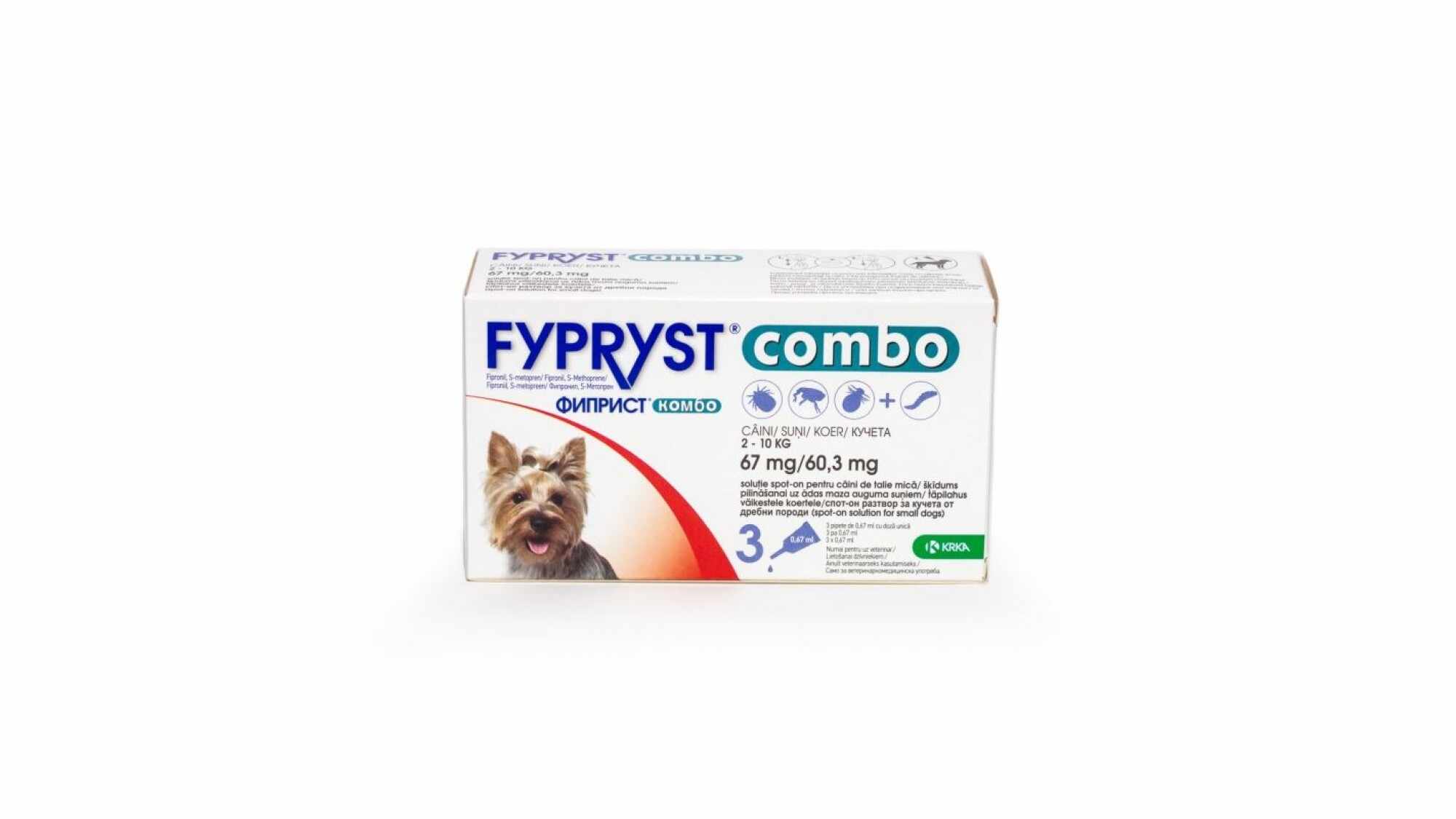 Fypryst Combo Dog S 67 mg 2-10 kg 1 Pipeta