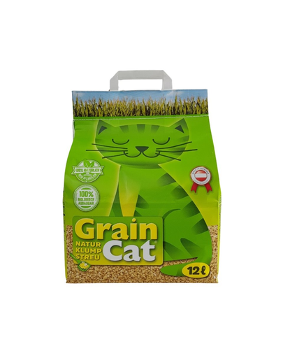 GRAIN CAT 72 l (6x12 l) asternut pentru pisici, biodegradabil