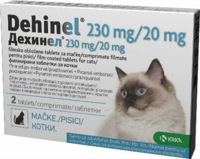 Dehinel cat, antiparazitar intern pentru pisici - 2 comprimate