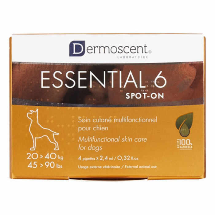 Dermoscent Essential 6 Spot-on Caine 20-40kg - 4 pipete