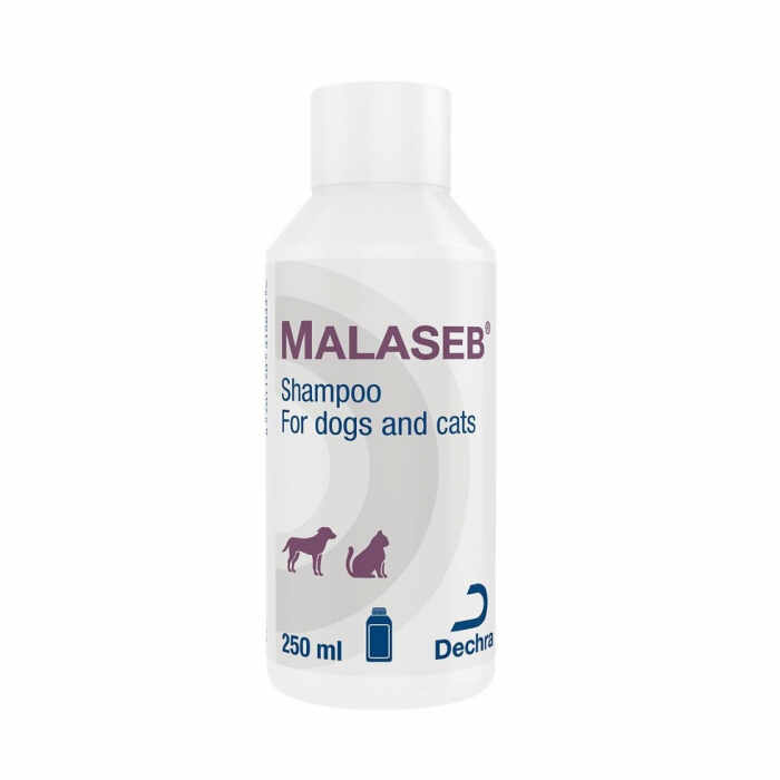 Malaseb sampon dermatologic caini si pisici, 250 ml