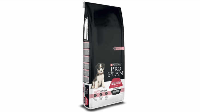 Pro Plan OptiDerma Medium Puppy Somon, 12 kg