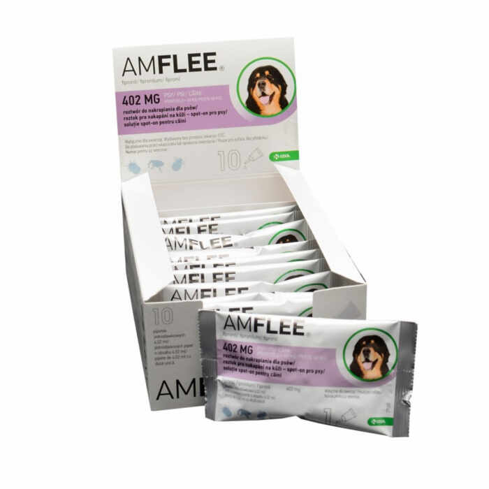 AMFLEE 402 mg solutie spot-on pentru caini 40-60 kg - 1 pipeta