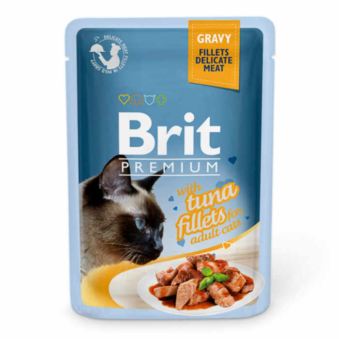 Brit Cat Delicate cu ton in Jelly 85 g
