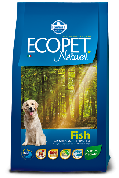 Ecopet Natural Caine Adult Fish - 12 kg