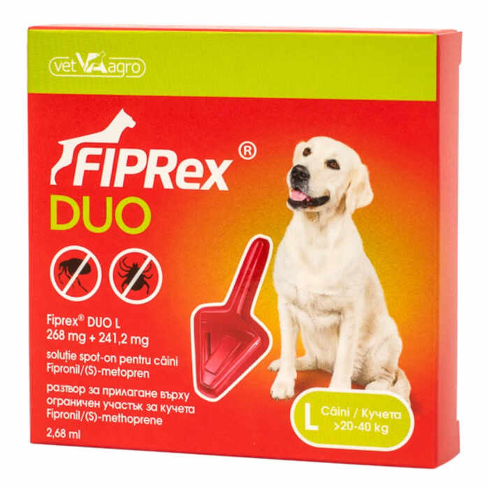 Fiprex Duo L Dog 20-40 kg x 1 pipeta antiparazitare