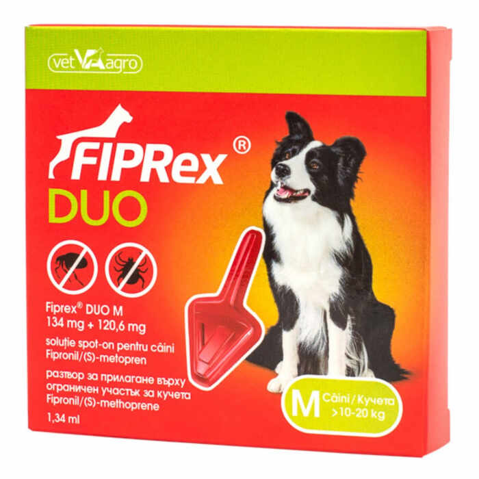 Fiprex Duo M Dog 10-20 kg x 1 pipeta antiparazitare