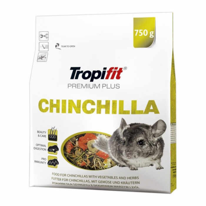 Hrana pentru cincila Tropifit Premium Plus Chinchilla, 750 g