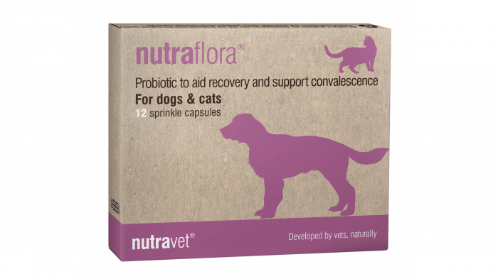 NUTRAVET NUTRAFLORA pentru caini si pisici, 12 comprimate