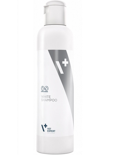 VETEXPERT White shampoo, Sampon special pentru caini si pisici cu blana alba 250 m