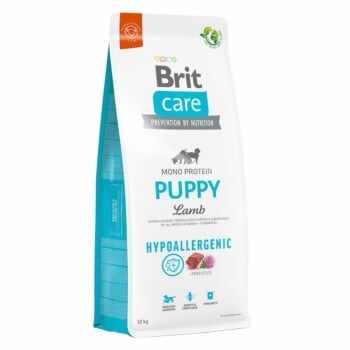 BRIT Care Hypoallergenic, XS-XL, Miel, hrană uscată monoproteică câini junior, sistem imunitar & alergii, 12kg