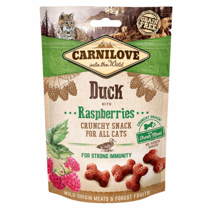 Carnilove Cat Crunchy Snack Duck with Raspberries 50 g