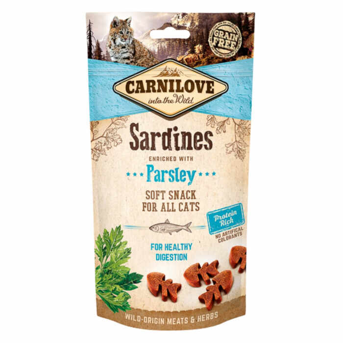 Carnilove Cat Semi Moist Snack Sardine with Parsley 50 g