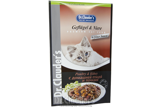 Hrana umeda pisica cu pasare de curte si rinichi Dr Clauder, 100 g