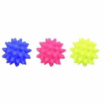 PAWISE, jucărie minge câini, S-L, vinil, fosforescentă, activități fizice, diverse culori, ⌀6 cm