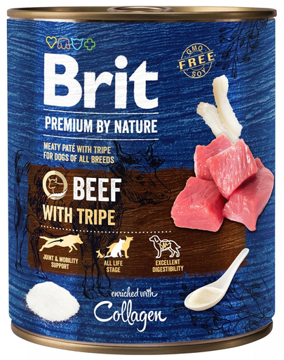 BRIT Premium by Nature 18 x 800 g hrana naturala cu vita pentru caini