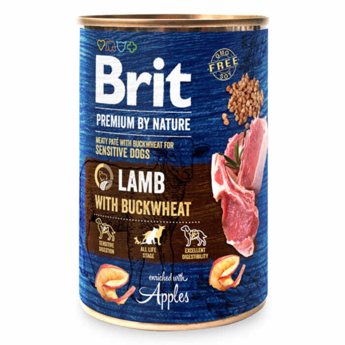 Brit Premium by Nature Lamb with Buckwheat 400 g conserva