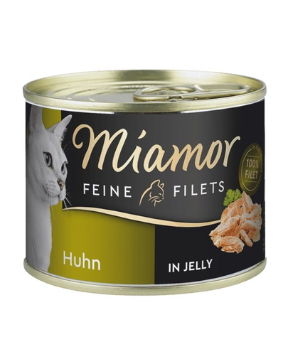MIAMOR Feline Filets Conserva hrana pentru pisici, cu pui in aspic 185 g