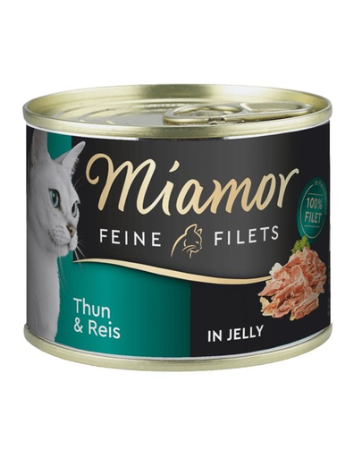 MIAMOR Feline Filets Conserva hrana pisici, cu ton si orez in aspic 185 g