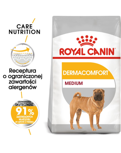 ROYAL CANIN Medium Dermacomfort 12 kg hrana uscata pentru caini adulti de talie medie cu piele sensibila