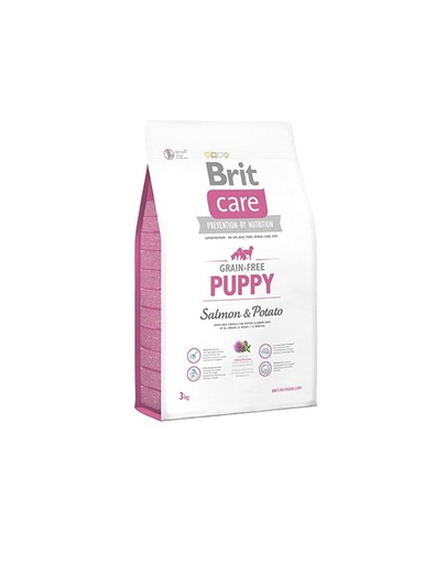 BRIT Care Grain-free Puppy 3 kg Hrana uscata catei, cu somon
