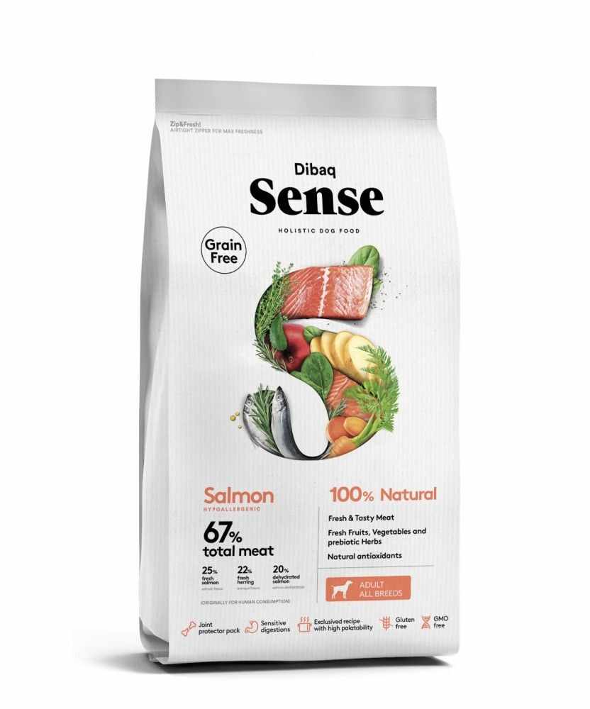 Dibaq Grain Free Sense Salmon, Adult, 2 kg