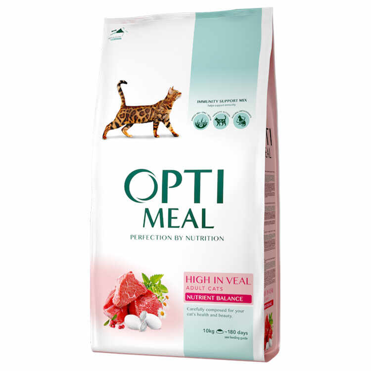 Hrana Uscata Pisici OPTIMEAL Adult Vita 10kg