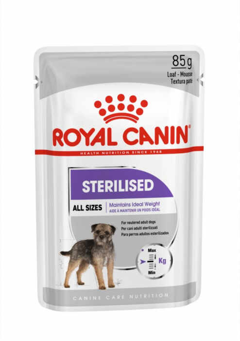 Royal Canin Sterilised Adult hrana umeda caine sterilizat (pate), 12 x 85 g