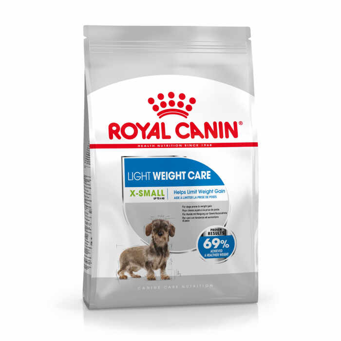 Royal Canin XSmall Light Weight Care Adult hrana uscata caine, limitarea cresterii in greutate, 500 g