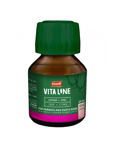 VITAPOL Vitaline Zinc + iod pentru passri exotice 50ml