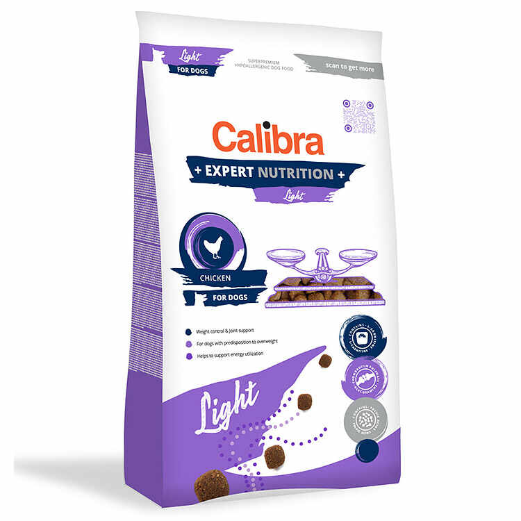 Hrana Uscata Caini CALIBRA Expert Nutrition Light 12kg